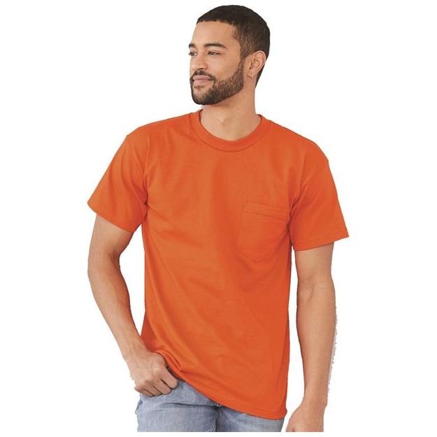 Bayside Unisex Union - Made Pocket T-Shirt - Bayside 3015 White S Short Sleeve T-Shirts