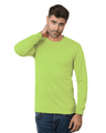 Bayside Unisex USA - Made 50/50 Long Sleeve Pocket T-Shirt - Bayside 1730 Safety Green S Short Sleeve T-Shirts