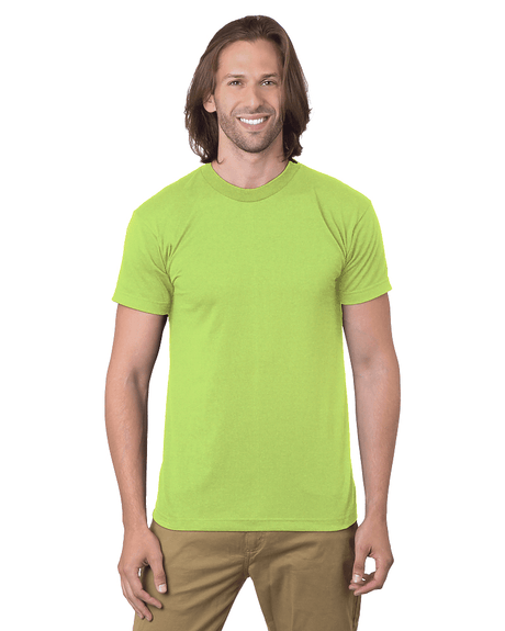 Bayside Unisex USA - Made 50/50 T-Shirt - Bayside 1701 Safety Green S Short Sleeve T-Shirts
