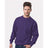 Bayside Unisex USA - Made Crewneck Sweatshirt - Bayside 1102 Purple S Crewneck Sweatshirts