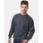 Bayside Unisex USA - Made Crewneck Sweatshirt - Charcoal Heather - Bayside 1102 Charcoal Heather S Crewneck Sweatshirts