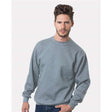 Bayside Unisex USA - Made Crewneck Sweatshirt - Dark Ash - Bayside 1102 Dark Ash S Crewneck Sweatshirts