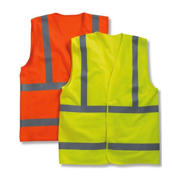 Bayside Unisex USA - Made Economy Class 2 ANSI Vest - Bayside 3789 Lime Green M