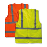Bayside Unisex USA - Made Economy Class 2 ANSI Vest - Bayside 3789 Lime Green M
