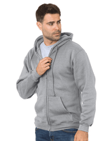 Bayside Unisex USA - Made Full - Zip Hooded Sweatshirt - Bayside 900 Dark Ash S Zip Hoodies