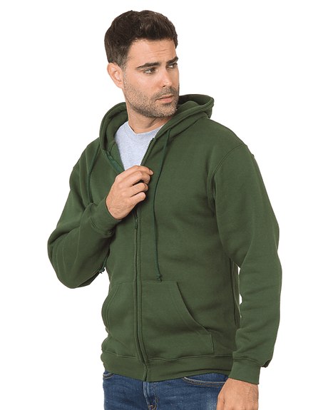 Bayside Unisex USA - Made Full - Zip Hooded Sweatshirt - Bayside 900 Hunter Green S Zip Hoodies