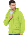 Bayside Unisex USA - Made Full - Zip Hooded Sweatshirt - Bayside 900 Lime Green S Zip Hoodies