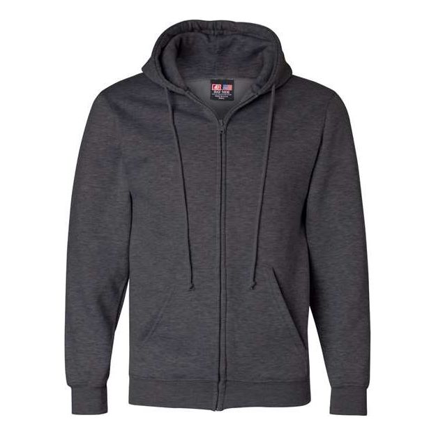Bayside Unisex USA - Made Full - Zip Hooded Sweatshirt - Bayside 900 Navy S Zip Hoodies