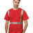 Bayside Unisex USA - Made Hi - Visibility Comfort Trim T-Shirt - Army - Bayside 3700 Army S Short Sleeve T-Shirts