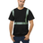 Bayside Unisex USA - Made Hi - Visibility Comfort Trim T-Shirt - Black - Bayside 3700 Black S Short Sleeve T-Shirts