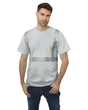 Bayside Unisex USA - Made Hi - Visibility Comfort Trim T-Shirt - Dark Ash - Bayside 3700 Dark Ash S Short Sleeve T-Shirts
