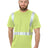 Bayside Unisex USA - Made Hi - Visibility Comfort Trim T-Shirt - Lime Green - Bayside 3700 Lime Green S Short Sleeve T-Shirts