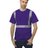 Bayside Unisex USA - Made Hi - Visibility Comfort Trim T-Shirt - Purple - Bayside 3700 Purple S Short Sleeve T-Shirts