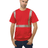 Bayside Unisex USA - Made Hi - Visibility Comfort Trim T-Shirt - Red - Bayside 3700 Red S Short Sleeve T-Shirts