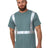 Bayside Unisex USA - Made Hi - Visibility Comfort Trim T-Shirt - Willow Green - Bayside 3700 Willow Green S Short Sleeve T-Shirts