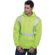Bayside Unisex USA - Made Hi - Visibility Hooded Sweatshirt - Bayside 3796 Black S Sweatshirts