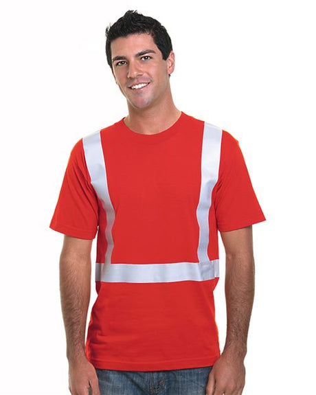 Bayside Unisex USA - Made Hi - Visibility Performance T-Shirt - Bayside 3755 Charcoal S Short Sleeve T-Shirts