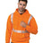 Bayside Unisex USA - Made High Visibility Hooded Sweatshirt - Bayside 3739 Orange S Sweatshirts