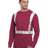 Bayside Unisex USA - Made High Visibility Long Sleeve Pocket T-Shirt - Burgundy - Bayside 3781 Burgundy S Short Sleeve T-Shirts