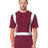 Bayside Unisex USA - Made High Visibility Pocket T-Shirt - Burgundy - Bayside 3771 Burgundy S Short Sleeve T-Shirts