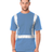 Bayside Unisex USA - Made High Visibility Pocket T-Shirt - Carolina Blue - Bayside 3771 Carolina Blue S Short Sleeve T-Shirts