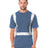 Bayside Unisex USA - Made High Visibility Pocket T-Shirt - Denim - Bayside 3771 Denim S Short Sleeve T-Shirts