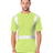 Bayside Unisex USA - Made High Visibility Pocket T-Shirt - Lime Green - Bayside 3771 Lime Green S Short Sleeve T-Shirts