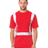 Bayside Unisex USA - Made High Visibility Pocket T-Shirt - Red - Bayside 3771 Red S Short Sleeve T-Shirts