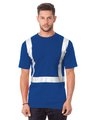 Bayside Unisex USA - Made High Visibility Pocket T-Shirt - Royal Blue - Bayside 3771 Royal Blue S Short Sleeve T-Shirts