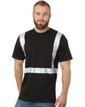 Bayside Unisex USA - Made High Visibility T-Shirt - Black - Bayside 3751 Black S Short Sleeve T-Shirts