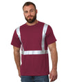 Bayside Unisex USA - Made High Visibility T-Shirt - Burgundy - Bayside 3751 Burgundy S Short Sleeve T-Shirts