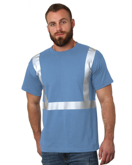 Bayside Unisex USA - Made High Visibility T-Shirt - Carolina Blue - Bayside 3751 Carolina Blue S Short Sleeve T-Shirts