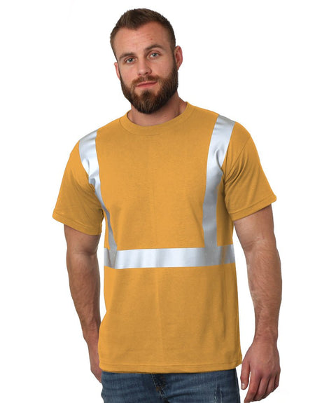 Bayside Unisex USA - Made High Visibility T-Shirt - Gold - Bayside 3751 Gold S Short Sleeve T-Shirts