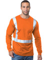 Bayside Unisex USA - Made High Visibility T-Shirt - Orange - Bayside 3751 Orange S Short Sleeve T-Shirts