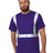Bayside Unisex USA - Made High Visibility T-Shirt - Purple - Bayside 3751 Purple S Short Sleeve T-Shirts