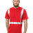 Bayside Unisex USA - Made High Visibility T-Shirt - Red - Bayside 3751 Red S Short Sleeve T-Shirts