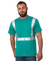Bayside Unisex USA - Made High Visibility T-Shirt - Slate Blue - Bayside 3751 Slate Blue S Short Sleeve T-Shirts