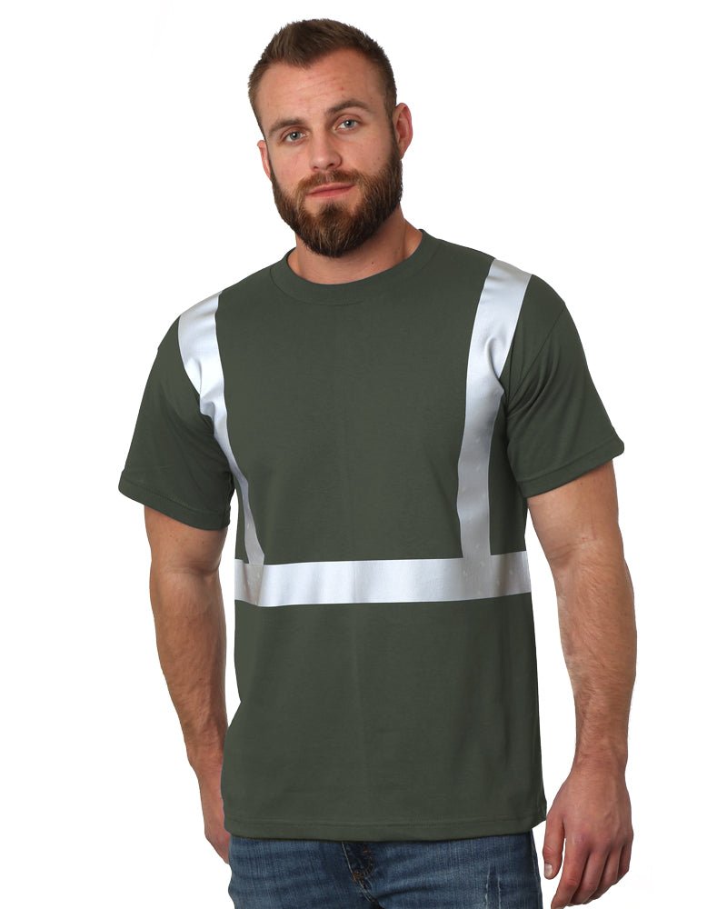 Bayside Unisex USA - Made High Visibility T-Shirt - Tobacco - Bayside 3751 Tobacco S Short Sleeve T-Shirts