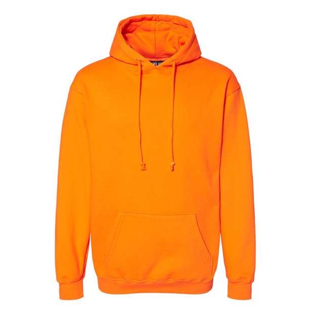 Bayside Unisex USA - Made Hooded Sweatshirt - Bright Orange - Bayside 960 Bright Orange S Sweatshirts