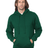 Bayside Unisex USA - Made Hooded Sweatshirt - Hunter Green - Bayside 960 Hunter Green S Sweatshirts