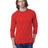 Bayside Unisex USA - Made Long Sleeve Pocket T-Shirt - Red - Bayside 8100 Red S Short Sleeve T-Shirts