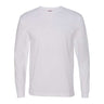 Bayside Unisex USA - Made Long Sleeve T-Shirt - Bayside 5060 White S Long Sleeve T-Shirts