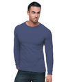 Bayside Unisex USA - Made Long Sleeve T-Shirt - Bohemian Blue - Bayside 6100 Bohemian Blue S Long Sleeve T-Shirts