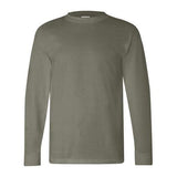 Bayside Unisex USA - Made Long Sleeve T-Shirt - Safari - Bayside 6100 Safari S Long Sleeve T-Shirts