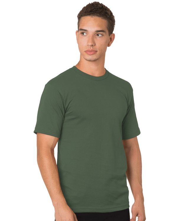 Bayside Unisex USA - Made Midweight T-Shirt - Bayside 5040 Olive S Short Sleeve T-Shirts