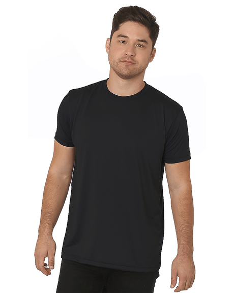 Bayside Unisex USA - Made Performance T-Shirt - Bayside 5300 Black S Short Sleeve T-Shirts