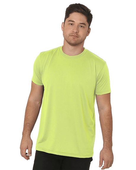 Bayside Unisex USA - Made Performance T-Shirt - Bayside 5300 Lime Green S Short Sleeve T-Shirts