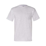 Bayside Unisex USA - Made Pocket T-Shirt - Bayside 7100 Ash S Short Sleeve T-Shirts