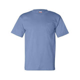 Bayside Unisex USA - Made Pocket T-Shirt - Bayside 7100 Carolina Blue S Short Sleeve T-Shirts