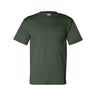 Bayside Unisex USA - Made Pocket T-Shirt - Bayside 7100 Forest Green S Short Sleeve T-Shirts